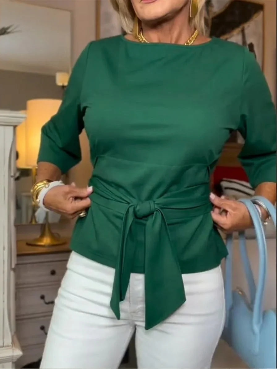 Sieviešu ikdienas T-krekls ar batikotu lentīti