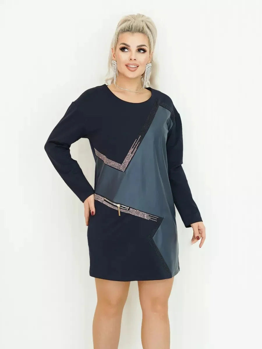 Modes un eleganta kleita ziemai
