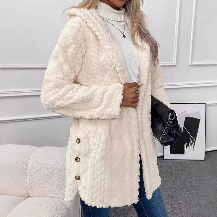 Silts, pūkains dāmu džemperis