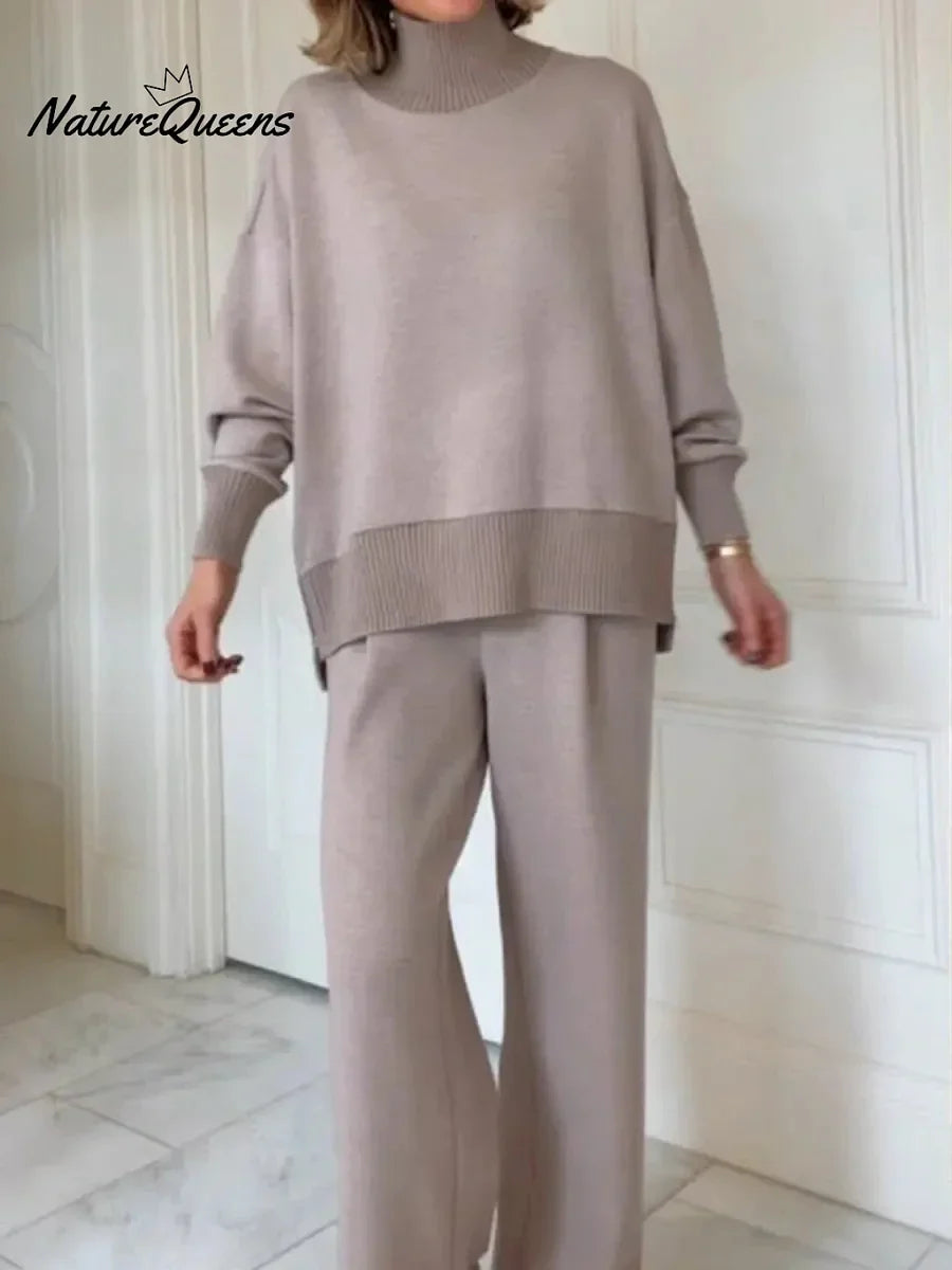 Divdaļīgs komplekts ar stāvapkakli