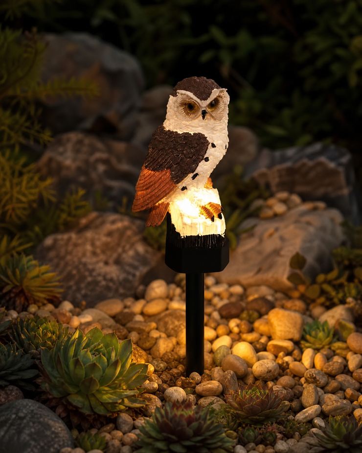 Ūdensizturīga saules enerģijas pūces lampa