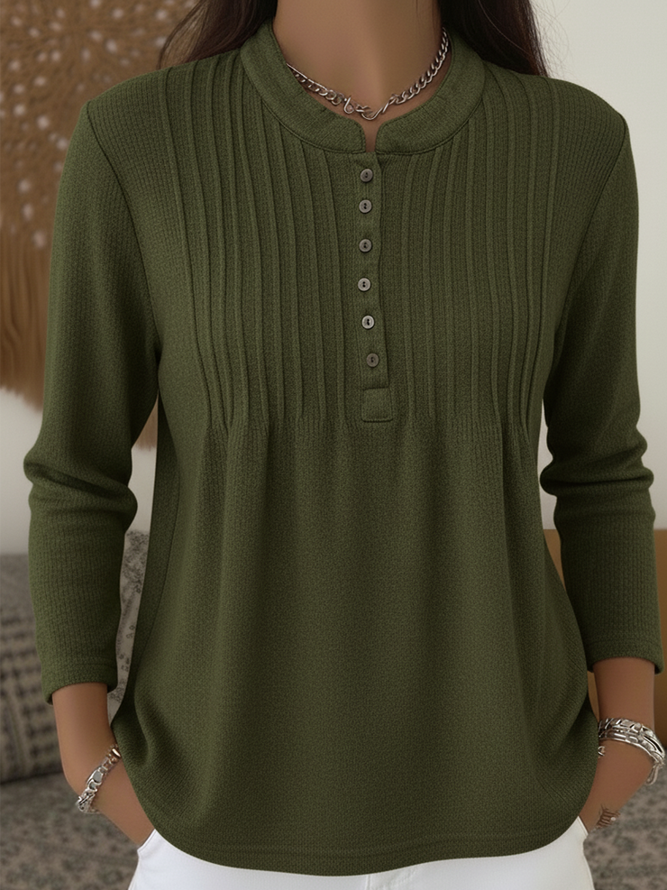 Sieviešu mīkstā vintage blūze