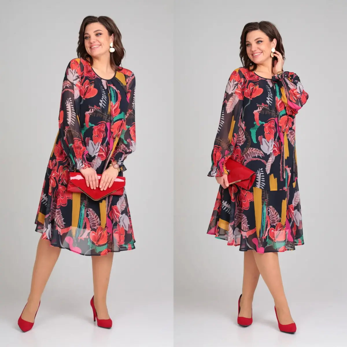 Krāšņa sieviešu kleita