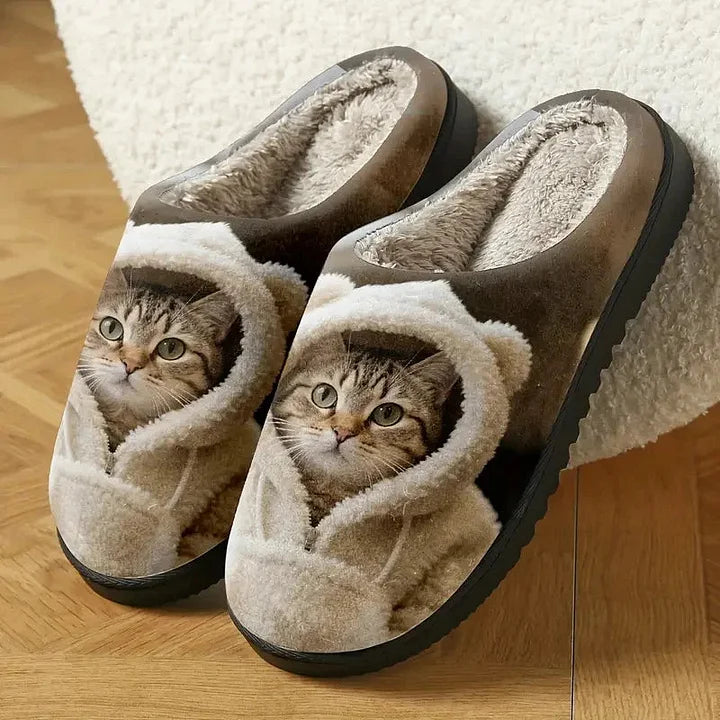 Ērtas čības ar kaķa seju