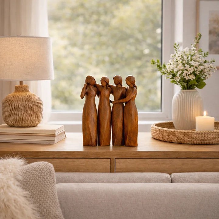 Māsu skulptūra par godu draudzībai