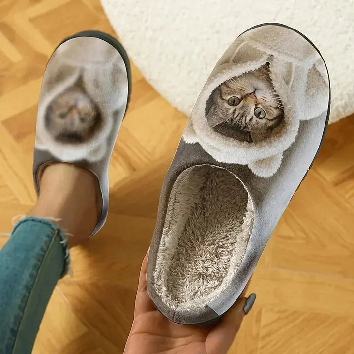 Ērtas čības ar kaķa seju