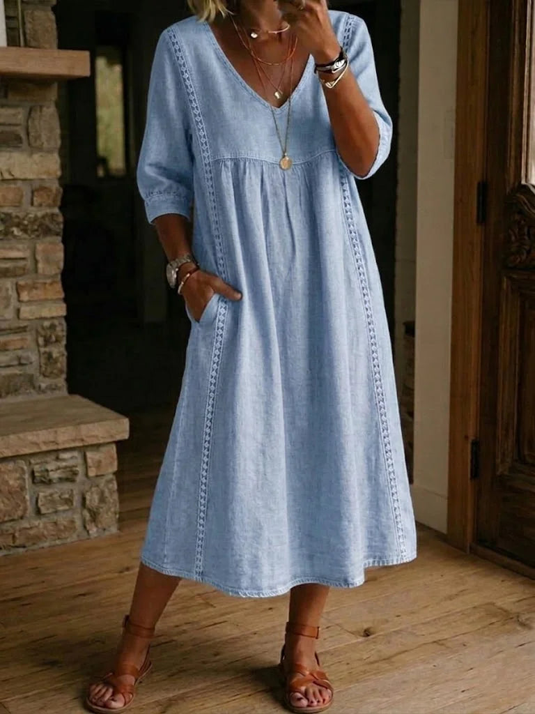 Brīvi krītoša kleita visiem gadījumiem