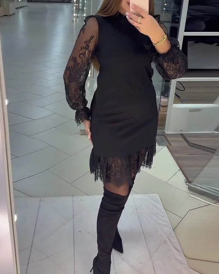 Melna kleita ar mežģīnēm