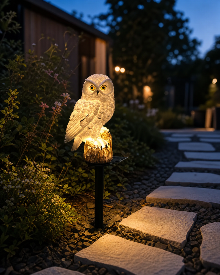 Ūdensizturīga saules enerģijas pūces lampa