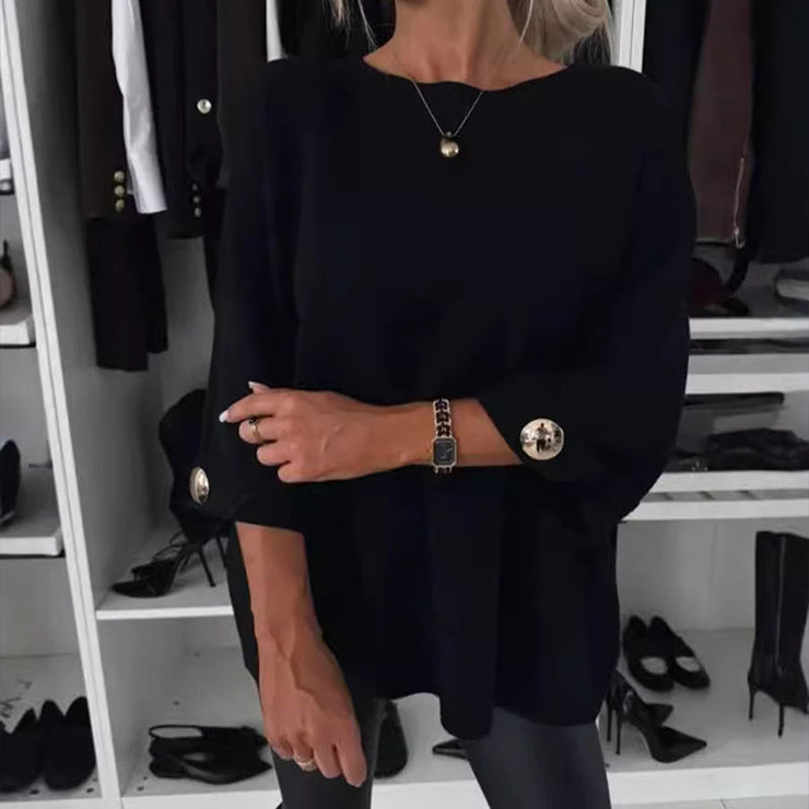 Brīva piegriezuma blūze sievietēm