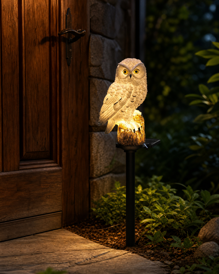 Ūdensizturīga saules enerģijas pūces lampa